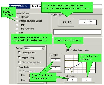 U90 Ladder Software Manual 2. Define the Variable as shown below. 3.