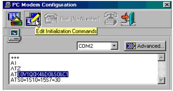 U90 Ladder Software Manual Hyperterminal is now connected to your PC via Com 1; the ASCII settings now enable you to enter commands via the PC keyboard and see the replies from the modem within the