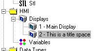 The Display will open in the Display Editor. 2. On the Standard toolbar, click Delete.
