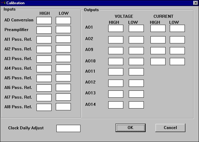 4-14 GX-9100 Software Configuration Tool User s Guide Figure 4-7: Calibration Dialog Box 3. Enter Values according to Table 4-6.