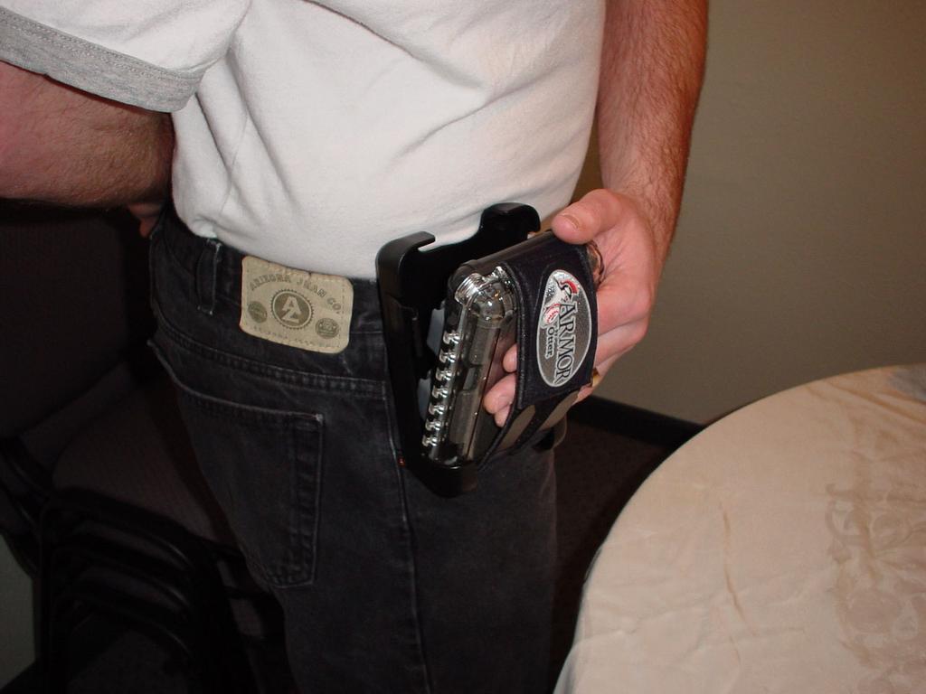 Attach the belt clip to your waist.