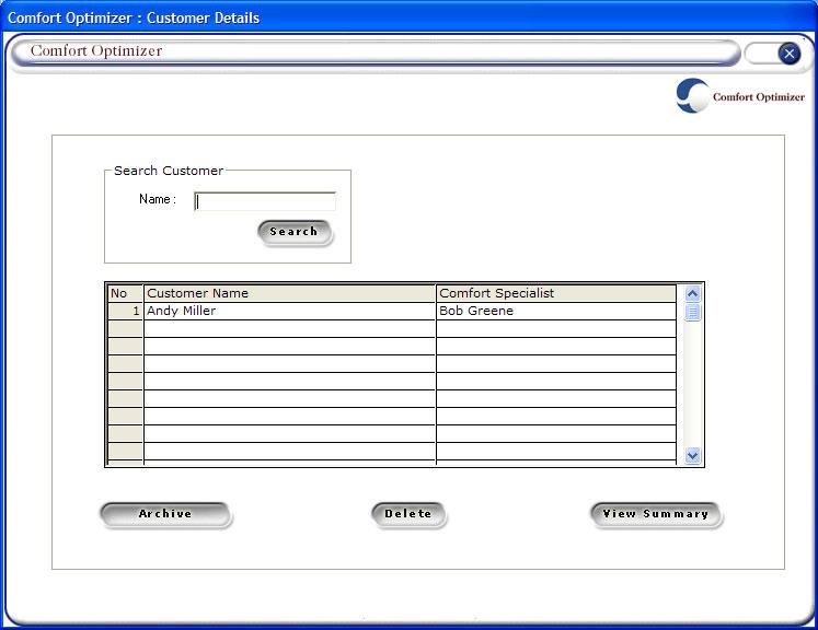 Comfort Optimizer User Manual Next, go into the Load Calc section. You should see the loads you have performed in the middle section of the page.