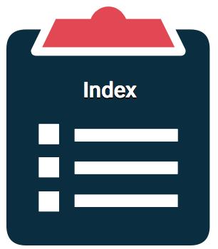 Tap or click the Index icon to access a list of the PSU Book content by subject