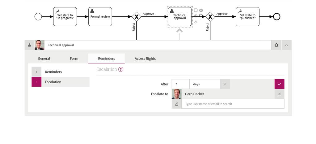 scenarios. Signavio Process Manager allows you to manage your processes as well as your approvals individually.