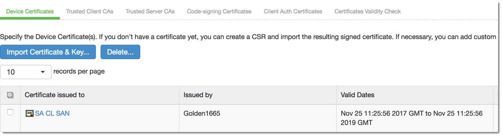 FIGURE 6 Locating the name of the SAML Signing certficate In this example, the certificate is named "SA CL SAN".
