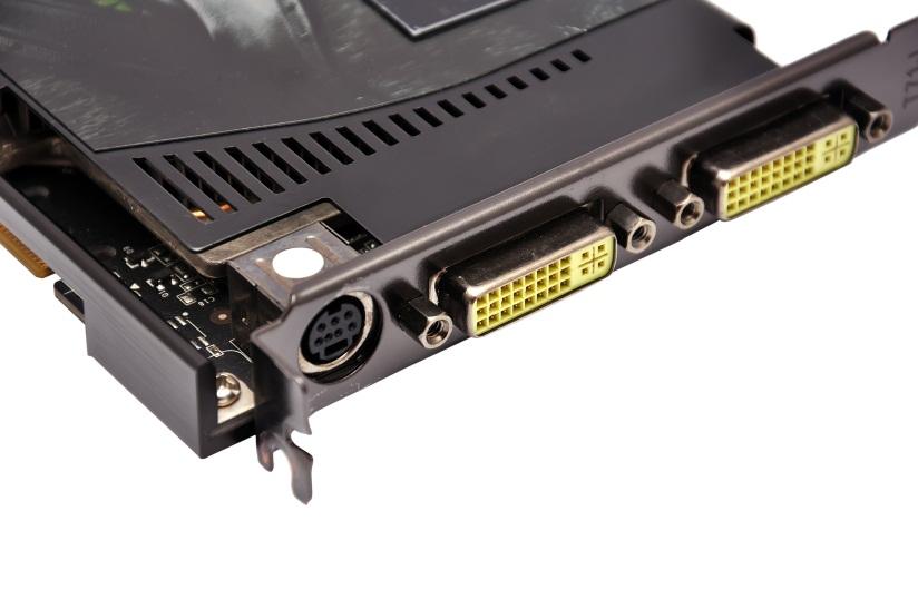 Use the two video ports on the motherboard (not common). Use the integrated motherboard port and buy a video card with one video port.