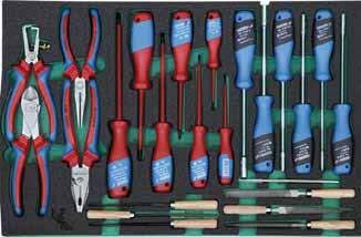 effective depth 690 mm 326 x 205 x 35 07-8G Three tool sets with foam inserts are available which are suitable for all