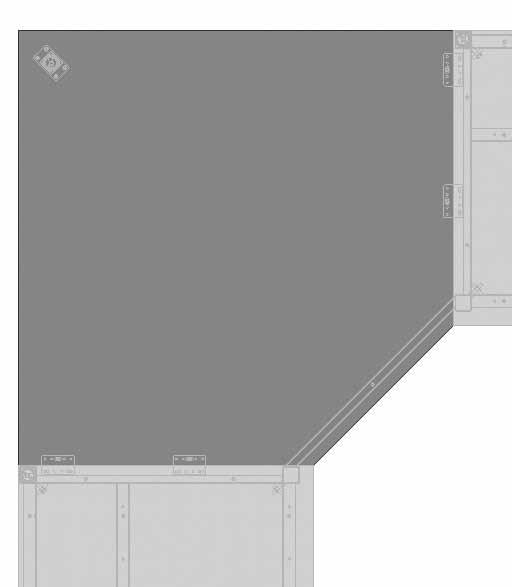 CAD corner panels CAD corner panel 90 Depth Standard ESD Square Inc.