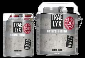 TRAE LYX NATURAL EXTREME is recommended for darker wood types. EXTREME gives wood an ultra-matt oiled appearance.