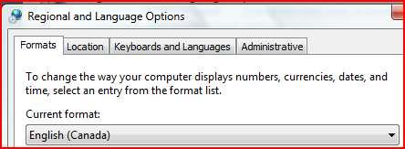 Change keyboard languages on Keyboards and Languages tab: CONTROL PANEL > CLOCK, LANGUAGE,