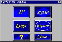 Chapter 7 - Using the MultiVOIP Software Viewing Statistics The Statistics dialog box enables you to view statistics for major events of the MVP120 operation.
