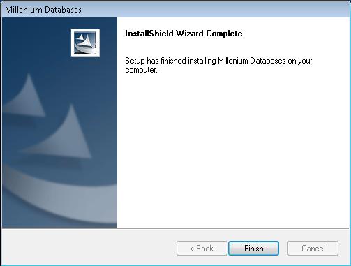The Installation Wizard Complete screen will be displayed.