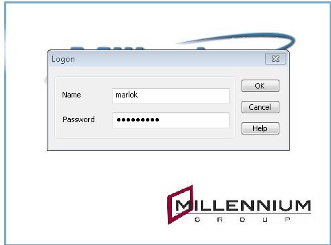 Licensing the Millennium Server software 1. Open the Setup Millennium program from the Start Menu. Login to Setup Millennium using the default login.