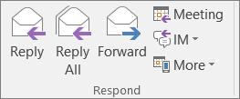 Working with Email Reading email- click on the email desired in the email list. Creating a new message- click on the New Mail option in the ribbon. Replying and Forwarding Email 1.