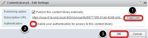.." from the drop-down menu. Regular content library sync over HTTP 1.