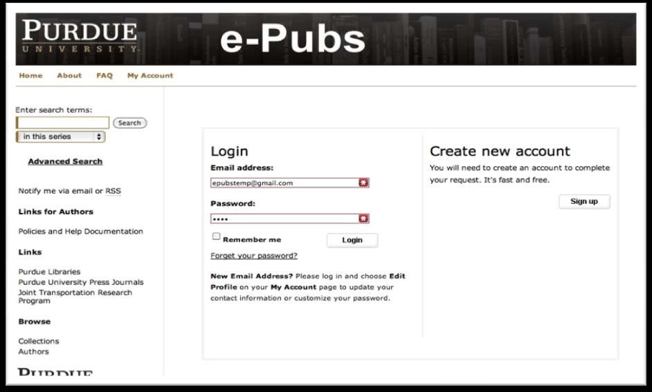 Exhibits Exhibit 1: e-pubs login page.
