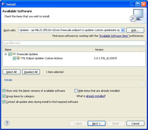 5. Click Archive and find the updater installation package (Figure 2). Figure 2.