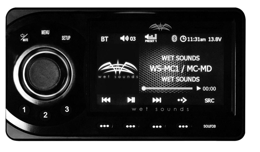 3 WS-MC1 BASIC CONTROLS 2 3 4 1 7 6 5 1. Main Control Knob (MCK) This allows adjustment of Main Volume. When the MCK is pressed, all audio zones are displayed.