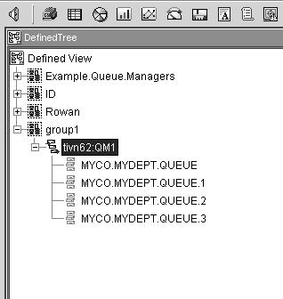 Figure 27. The newly created queue manager and queues in the Defined View Chapter 4. Creating and defining objects in the defined iew You can create and define objects in the Defined View.