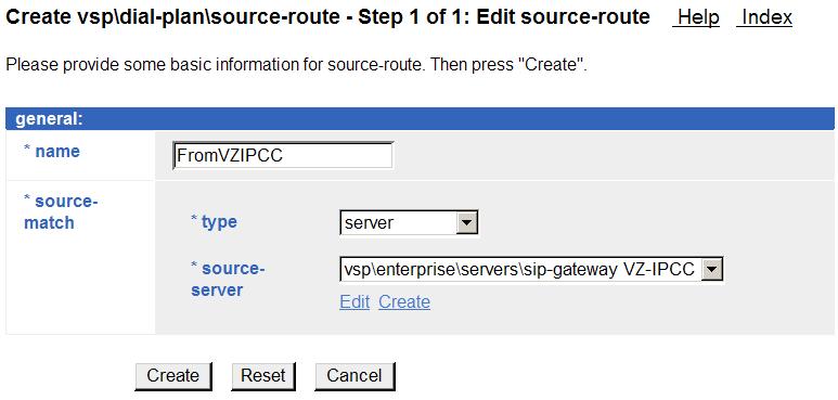 7.3.3 Configure Dial-Plan From the left-side menu, select vsp dial-plan. In the right-hand side, scroll down and click Add source-route as shown below.