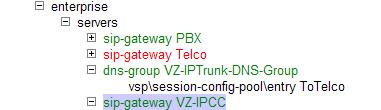 session-config-pool entry should also be added, as shown earlier in this section. After competing data entry for all blocked headers, click OK and Set.