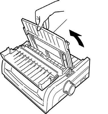 1. 3. 2. 1. Move the paper lever (1) to REAR position. 2. Grasp the paper separator (2).