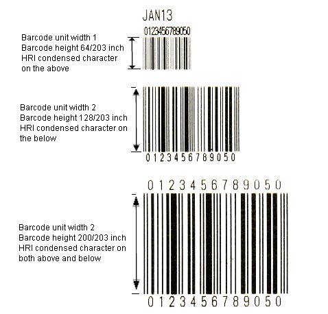 If the character received by the printer is not barcode code set data, the printer stops command processing and processes the following data as normal data.