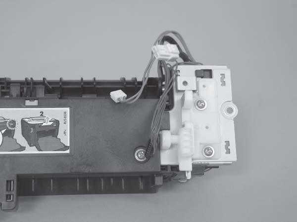 8. Duplex models only: Remove two screws (callout ) and remove the duplex-gear assembly (callout ).