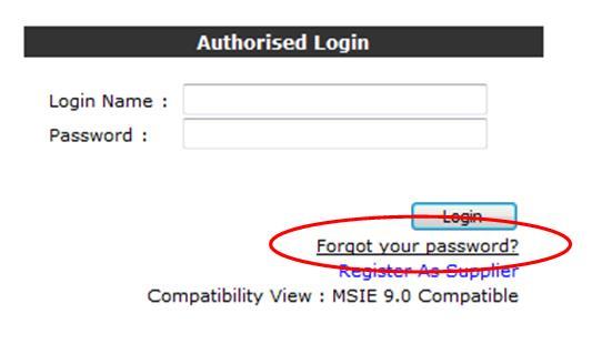 com, click on Registered Users and then click on Forgot Password.