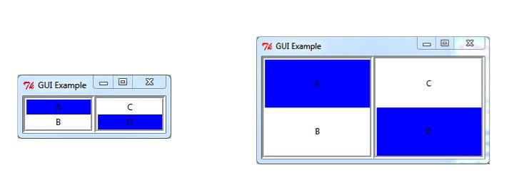 py displays the following (left hand picture shows the original display and the right hand side shows what happens when the window is resized): The desired behaviour is shown below.