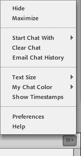 B. Clear Messages from a Chat Pod When an empty Chat pod is required in a meeting, a Host or Presenter can clear all messages