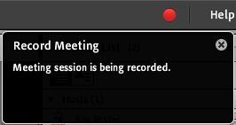 In the Record Meeting dialog box, enter a name and summary for the meeting