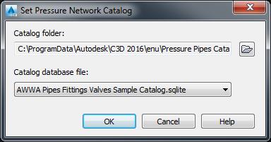 Step 6 - Launch Civil 3D Set Pressure Pipe Network Catalog 1. Launch Civil 3D 2.