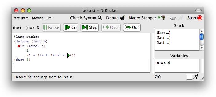 1.8.4 Debugging Multiple Files To debug a program that spans several files, make sure that all of the files are open in Dr- Racket. Click the Debug button in the window containing the main program.