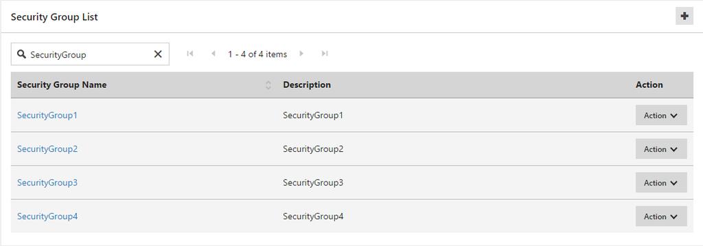 Chapter 15 Security Group 15.1 Security Group List You can check the list and status of the Security Group created in a project.