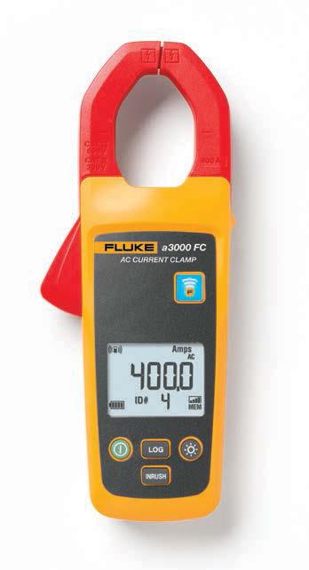 Fluke a3000 FC Wireless AC Current Clamp Meter A fully functional true-rms current clamp meter that wirelessly relays measurements to other Fluke Connect enabled master units, listed below.