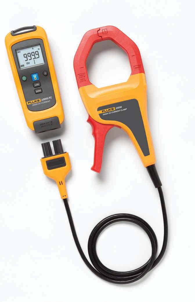 Fluke a3003 FC Wireless 2000 A DC Current Clamp Meter A fully functional current clamp meter that wirelessly relays measurements to other Fluke Connect enabled master units, listed below.