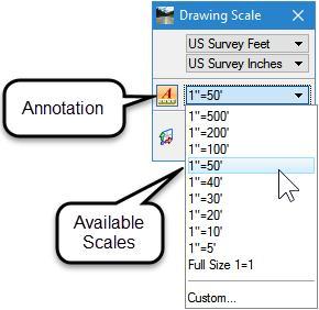 Section 3-10 Annotation Scale Scales are now defined as mathematically correct ratios.