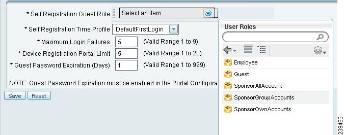 Chapter 20 Guest Settings Configuring Guest Portal Policy The admin can use the guest portal policy page to specify the required flow for the guest user login.