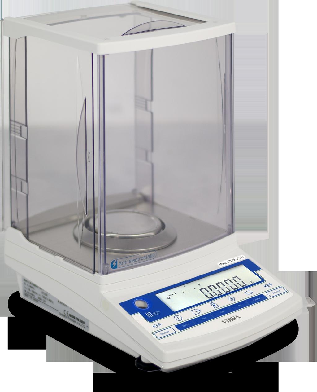 HT Intelligent-Lab Analytical Balance Configurable RS 232 Interface, Windows Compatible Large, Easy to Read Backlit LCD Display with Icons