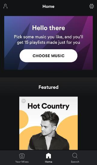 8. Spotify App Overview Spotify is one of the audio apps on the Muzo Player app Dashboard. The app has millions of tracks to select from with a friendly search function.