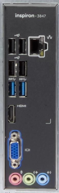 Views Back panel Front USB 2.0 ports (4) Network port USB 3.0 ports (2) Back HDMI-out port VGA port Back panel USB 2.0 ports (4) Connect peripherals, such as storage devices, printers, and so on.