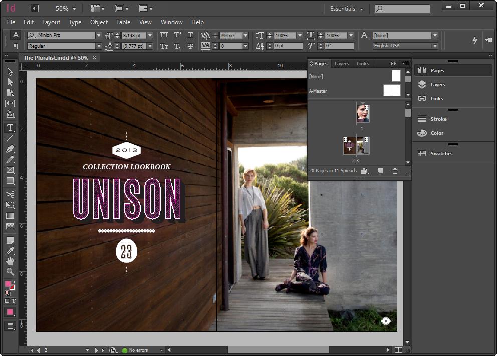 Overview of Adobe InDesign In this guide, you ll learn how to do the following: Work with the InDesign workspace, tools, document windows, pasteboard, panels, and layers. Customize the workspace.