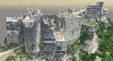 The result of the photogrammetric processing was good; as shown in Figure 6, the model does not have holes, and there are no other obvious errors in the reconstruction of the castle.