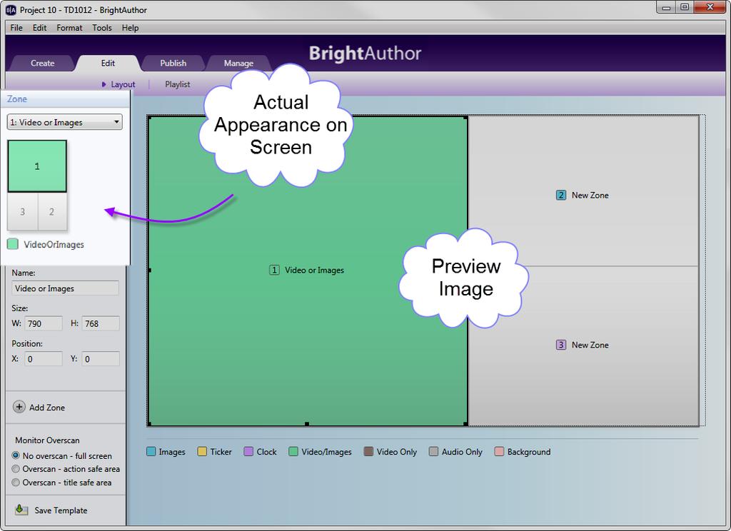 Publishing and customizing TD1012 presentations is no different from other BrightSign units.