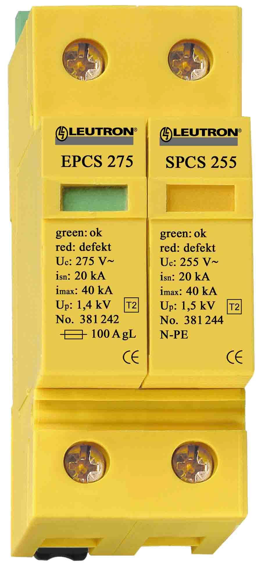 Surge Protection EnerPro C S pluggable EP C S TT 275 (/FM) EP C S TT1+1 275 (/FM) Pluggable combined multi-pole Surge Protective Device meeting the requirements of protection category T2 (C), class