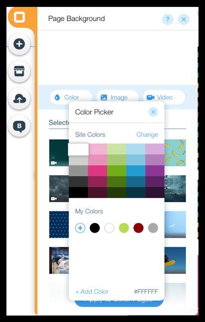 If the color you want to use is not available in the submenu then click on