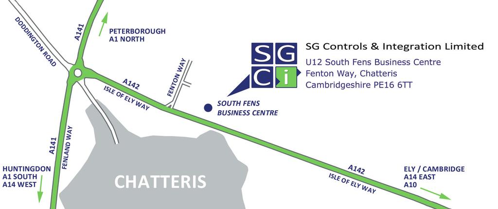 CONTACT US SG Controls and Integration Limited Suite U12 South Fens Business Centre Fenton Way, Chatteris