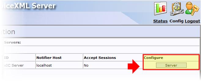 VoiceXML Installation and Configuration Guide 15 The Configuration-Servers-Configuration page appears. 4. In the Accept Sessions list box, select No. 5. Select the Apply Changes button.