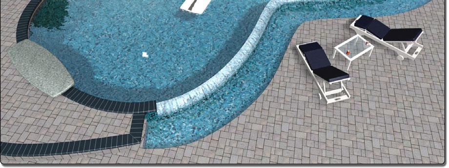 Click Finish to add the swimming pool to your landscape. 5. Move and rotate the swimming pool into the desired position.